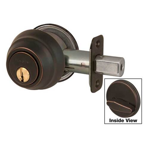 Master Lock Company DSH0612PKA4W Single Cylinder Deadbolt