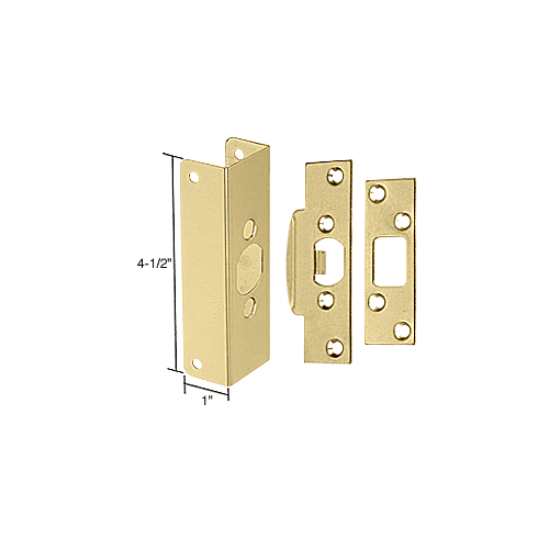 4-1/2" Door Edge Reinforcer and Frame Reinforcement Plate for 1-3/8" Thick Door