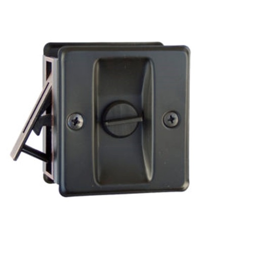 Privacy Pocket Door Lock Black