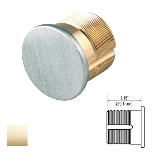 Dummy Mortise Cylinder Bright Polished Brass