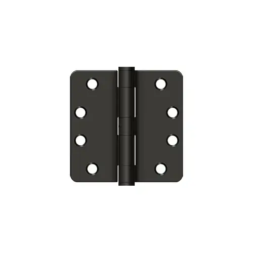 4" x 4" X 1/4" Radius Corner Hinge NRP Oil Rubbed Dark Bronze