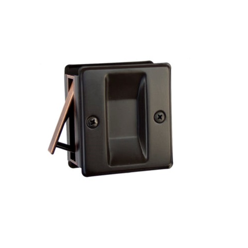 Passage Pocket Door Lock Oil Rubbed Dark Bronze