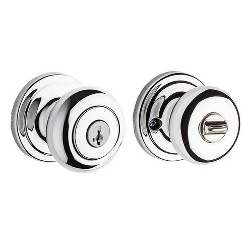 Hancock Keyed Entry Knob Bright Polished Chrome