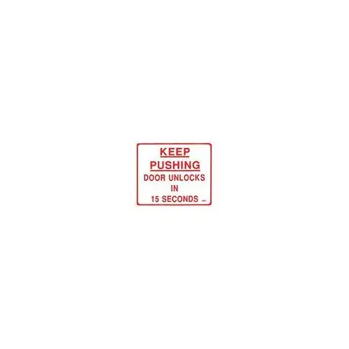 RCI BC3M Electromagnetic Lock Building Code Sign