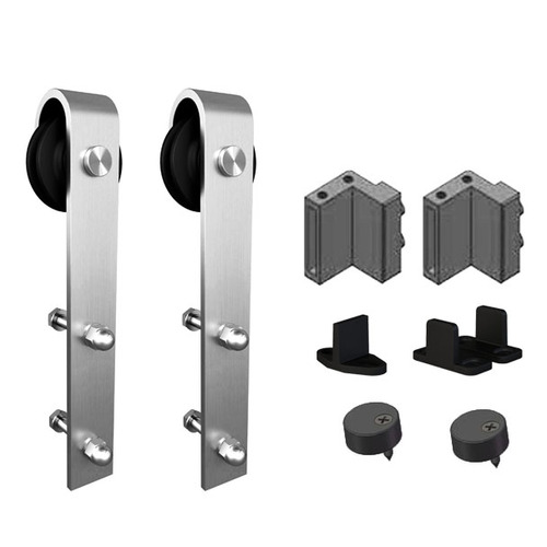 Double Door Kit With Standard Drop Hangers Stainless Steel