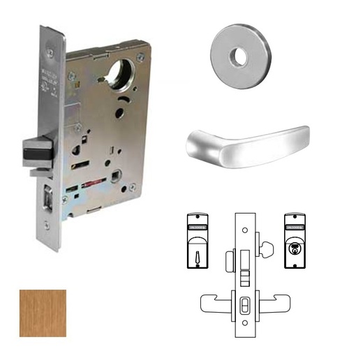 8200 Series 8245 Dormitory/Exit Lockset Less Cylinder Satin Bronze