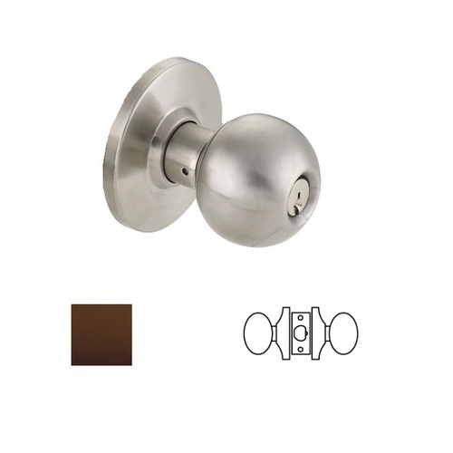 Grade 2 Passage Knob Lockset Oil Rubbed Dark Bronze