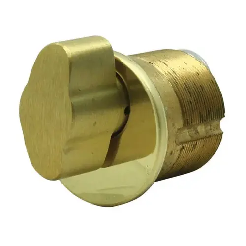 Thumbturn Mortise Cylinder Bright Polished Brass