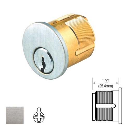 Mortise Cylinder Satin Chrome