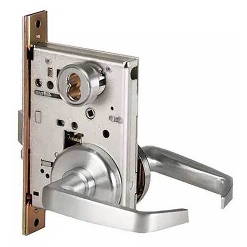 45H Series Dormitory Mortise Lock Satin Chrome