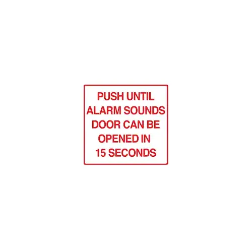 Electromagnetic Lock Building Code Sign