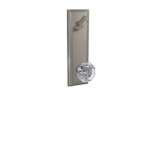 FCT59 Custom Alexandia 3/4 Inside Trim for Handleset/Entrance Knob Lock with Addison Trim Satin Nickel