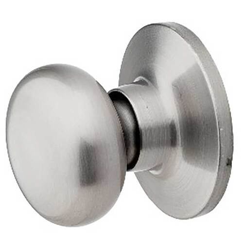 Biscuit Dummy Knob Satin Nickel