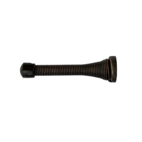 3-1/8" Spring Door Stop Oil Rubbed Dark Bronze