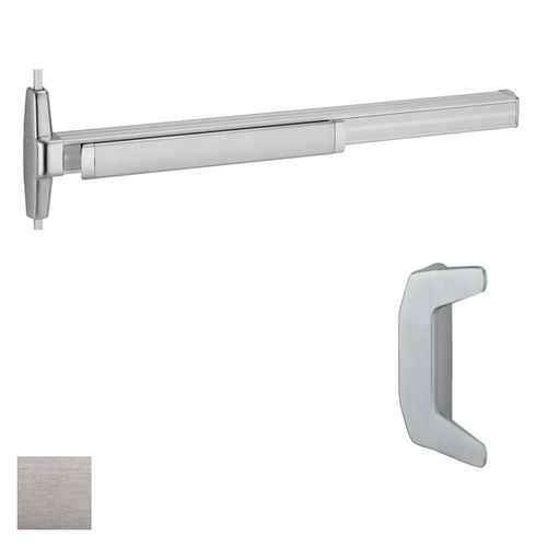 33A Series Surface Vertical Rod Exit Device With Trim Satin Chrome