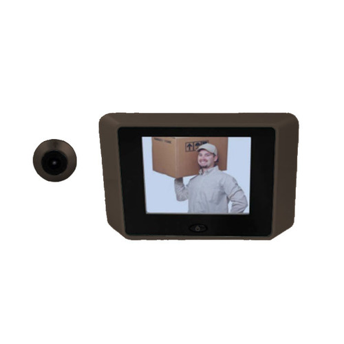 ELECTRONIC DIGITAL DOOR VIEWER Dark Bronze Anodized