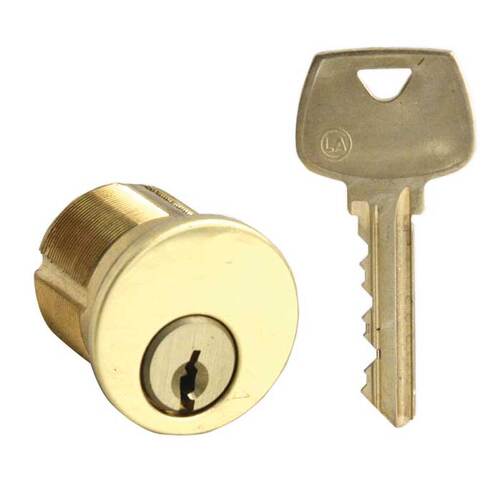 Mortise Cylinder Bright Polished Brass