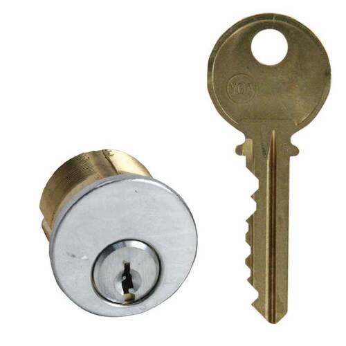 Mortise Cylinder Bright Polished Chrome