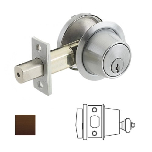 Grade 2 Single Cylinder Deadbolt Oil Rubbed Dark Bronze