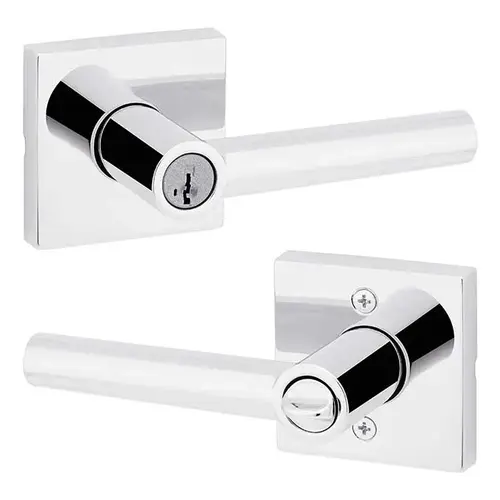 Milan Keyed Entry Lever Bright Polished Chrome