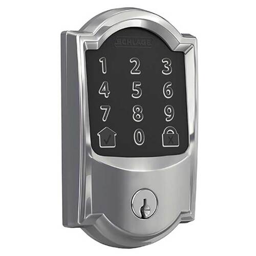 Schlage Residential BE489WBC-CAM-625 Encode Smart WiFi Deadbolt Bright ...