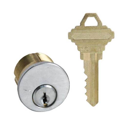 Mortise Cylinder Bright Polished Chrome