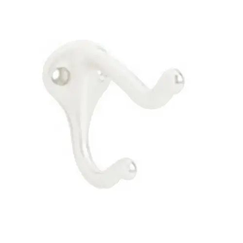 571 Coat and Hat Hook Slim Pack White