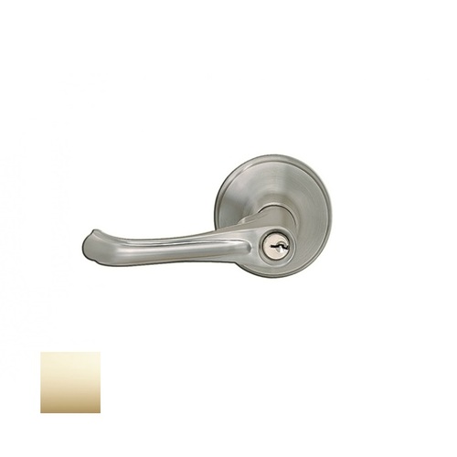 RESIDENTIAL TUBULAR LEVER ENTR Bright brass