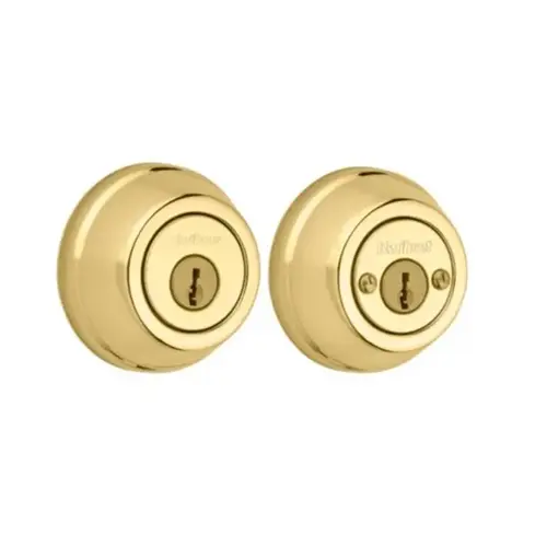 785 Double Cylinder Deadbolt Bright Polished Brass