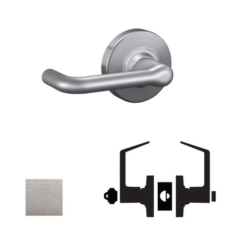 ALX50B Tubular Entrance/Office Lock Satin Chrome