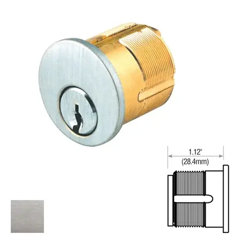 Mortise Cylinder Satin Chrome