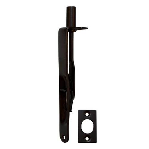 6" Flush Bolt With Radius Corners Oil Rubbed Dark Bronze