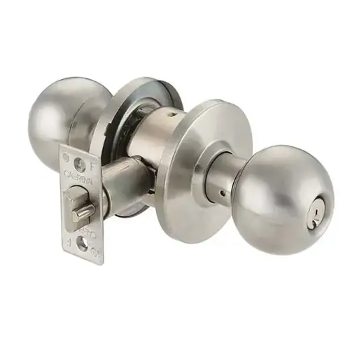 Grade 2 Store Lock Knob Lockset Satin Stainless Steel