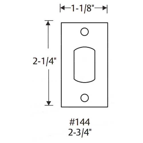 D & E Series Deadbolt Latch Oil Rubbed Dark Bronze