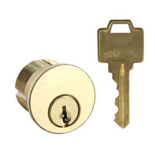 Mortise Cylinder Bright Polished Brass