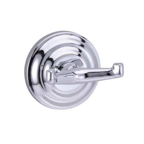 Waldron Double Robe Hook Polished Chrome