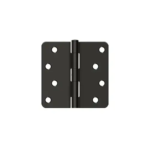 4" x 4" X 1/4" Radius Corner Hinge Oil Rubbed Dark Bronze