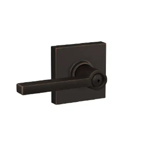 F40 Latitude Lever Privacy Lock with Collins Trim Aged Bronze