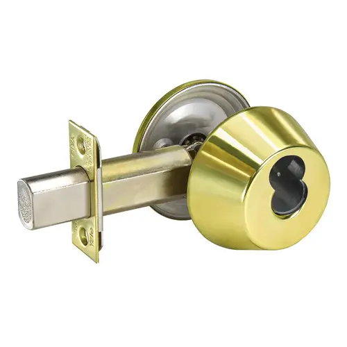 Deadlock Satin Brass