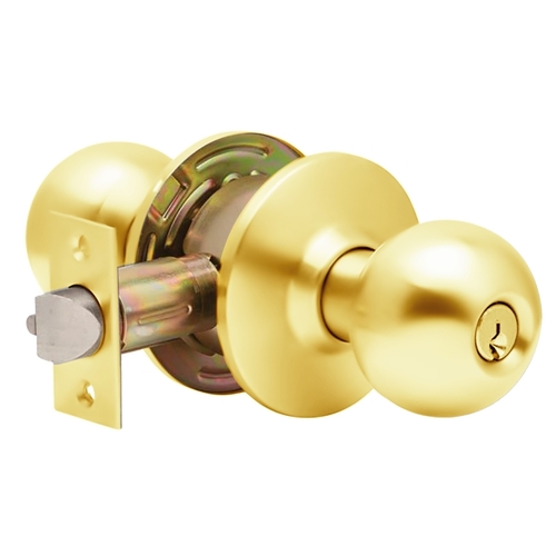 C2000-ENTR-B-605-KDC Cylindrical Lock Bright Brass