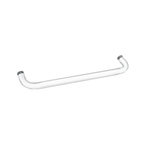 White 22" BM Series Single-Sided Towel Bar Without Metal Washers