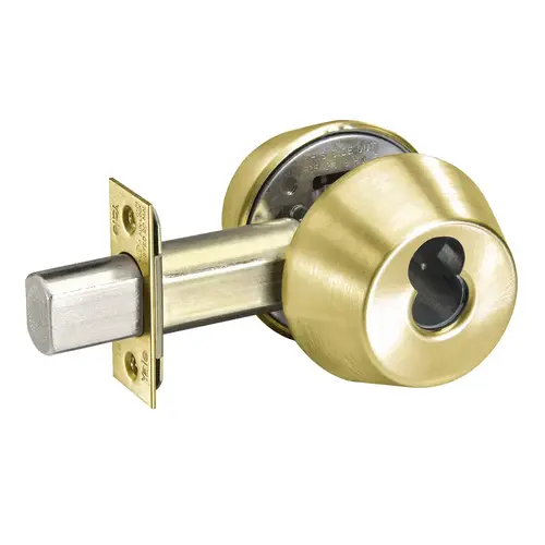 Deadlock Satin Brass