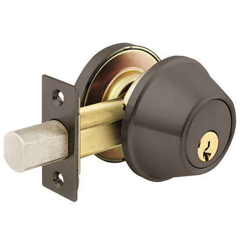 Lock Deadlock Dark Oxidized Satin Bronze Oil Rubbed