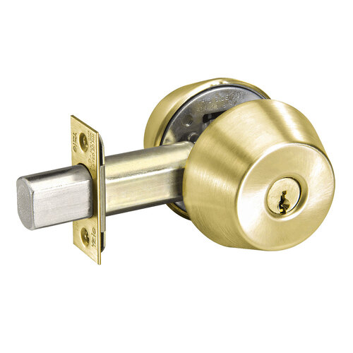 Deadlock Satin Brass