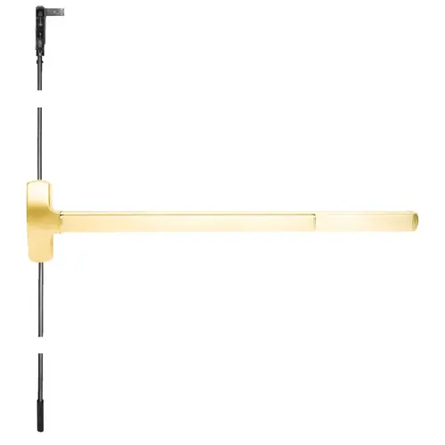 Motorized Exit Device Bright Brass