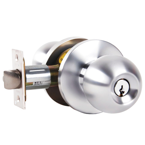 Lock Cylindrical Lock Bright Chrome