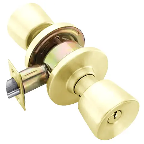 Lock Cylindrical Lock Bright Brass