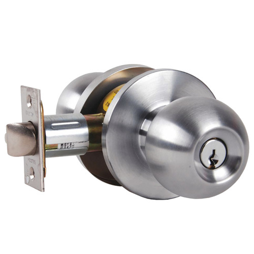 Lock Cylindrical Lock Satin Chrome