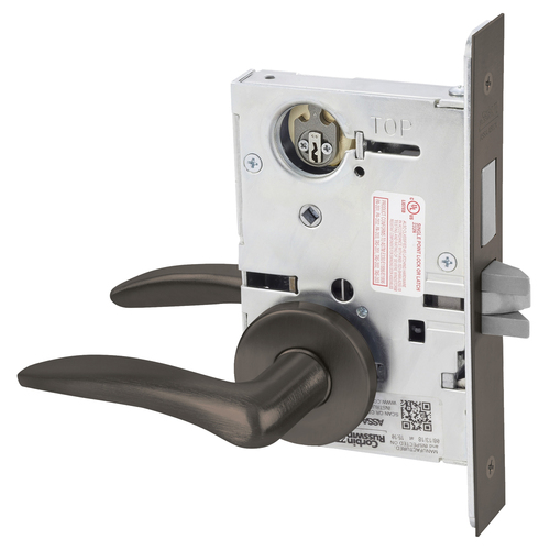 Mortise Lock Dark Oxidized Satin Bronze Oil Rubbed