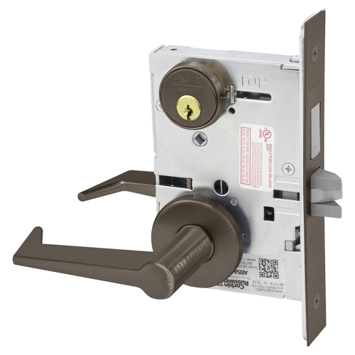 Mortise Lock Dark Oxidized Satin Bronze Oil Rubbed